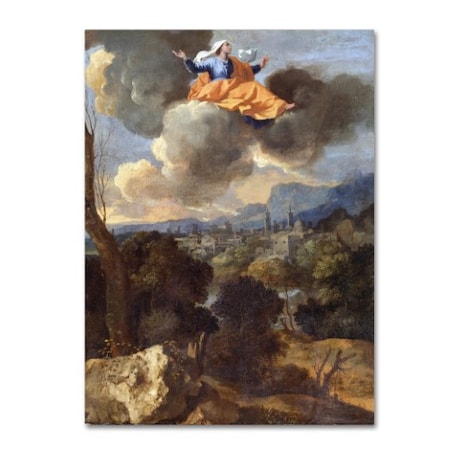 Trademark Fine Art Nicolas Poussin 'The Translation Of Saint Rita Of Cascia' Canvas Art, 24x32 AA01025-C2432GG